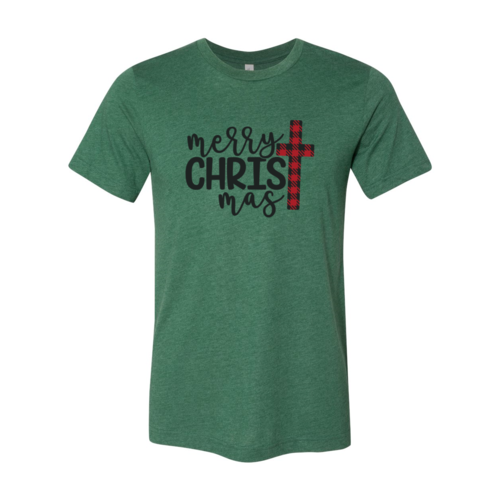 Merry Christmas Cross Unisex Cotton T-Shirt