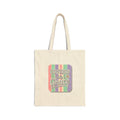 Covered in Grace Tote | Christian faith rainbow scripture design