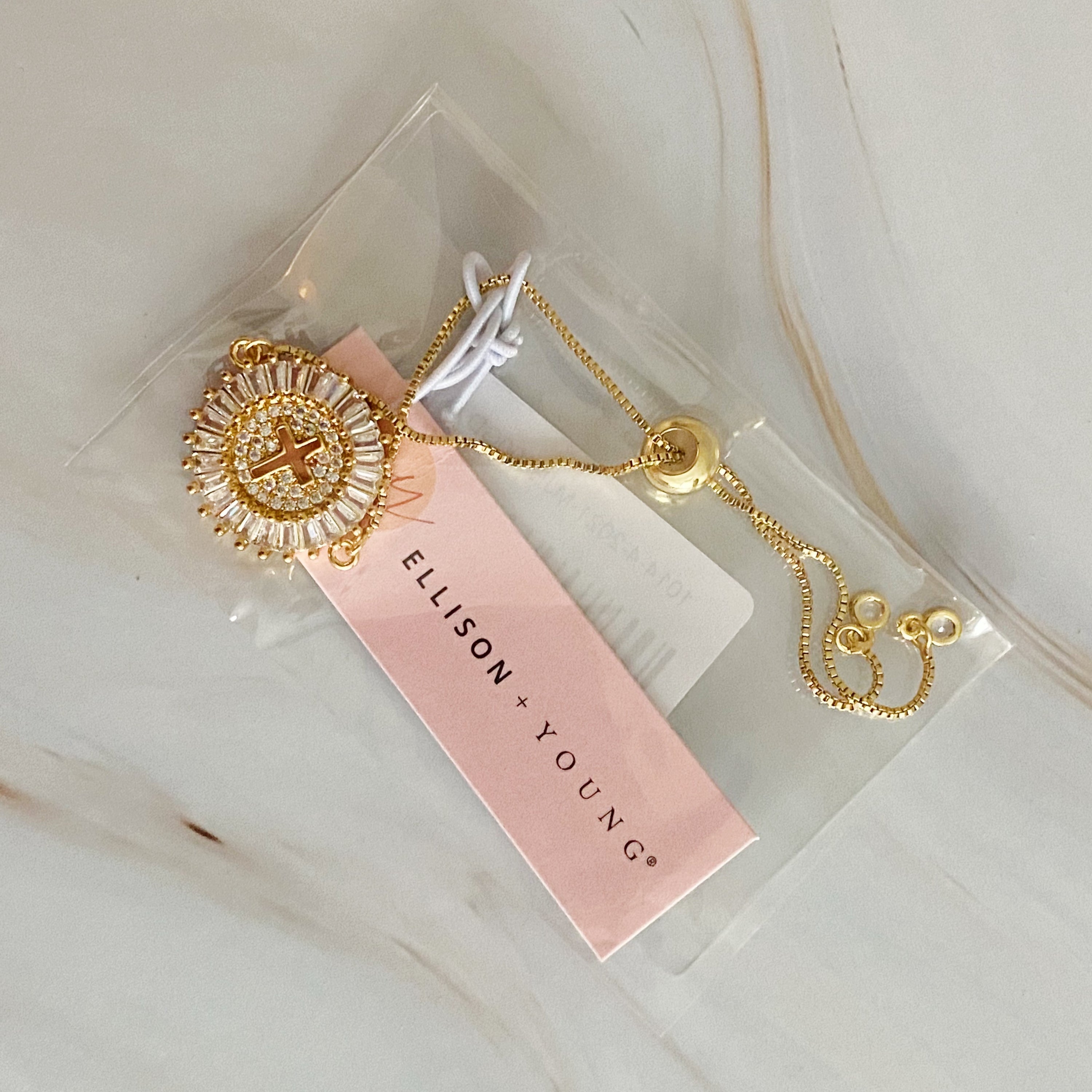 Elegant Cross Slide Bracelet
