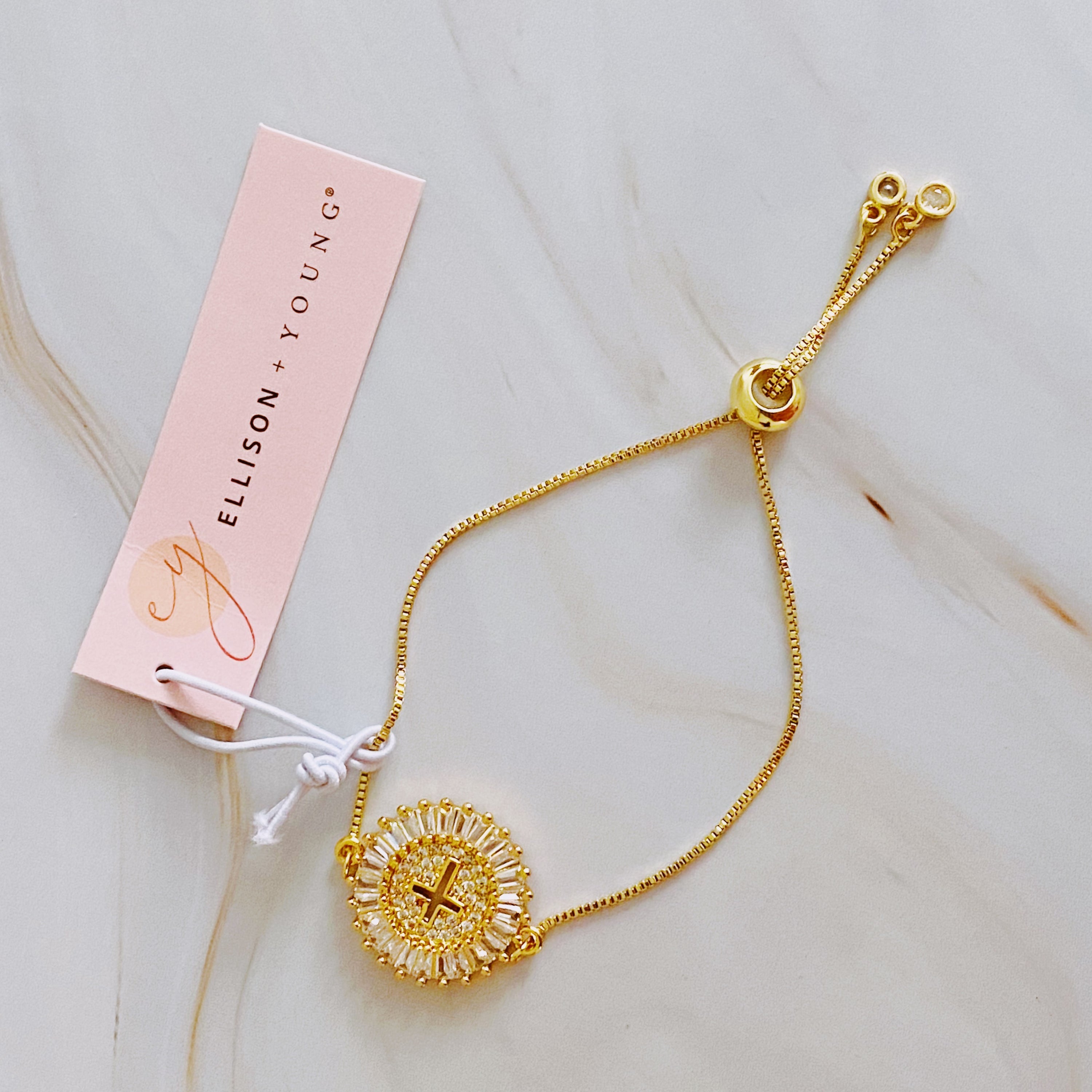 Elegant Cross Slide Bracelet