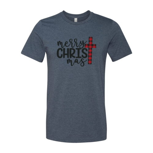 Merry Christmas Cross Unisex Cotton T-Shirt