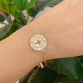 Elegant Cross Slide Bracelet