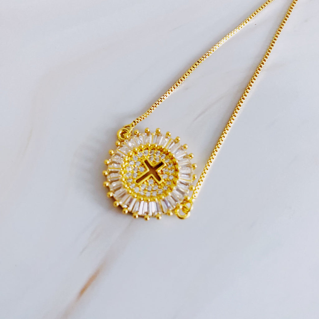 Elegant Cross Slide Bracelet