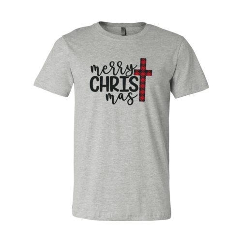 Merry Christmas Cross Unisex Cotton T-Shirt