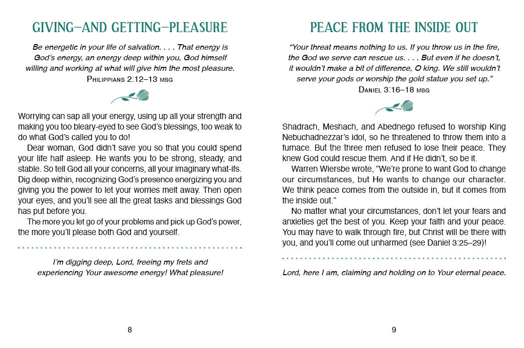 Worry Less, Pray More Large Print Devotional