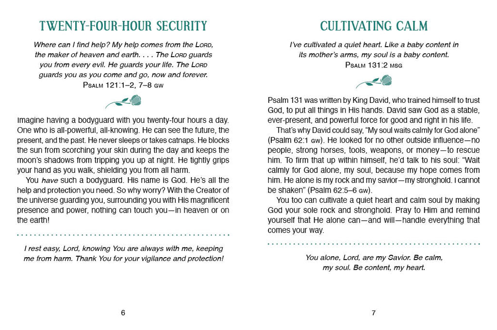 Worry Less, Pray More Large Print Devotional