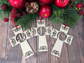 Personalized Christian Cross Monogram Ornament